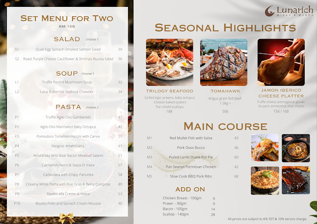 Lunarich Malaysia Pizza & Pasta - Gastronomi dan perhotelan