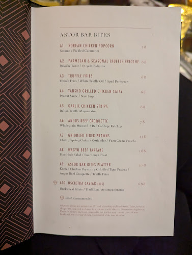 Opinii despre Astor Bar în Kuala Lumpur - Gastronomi dan perhotelan