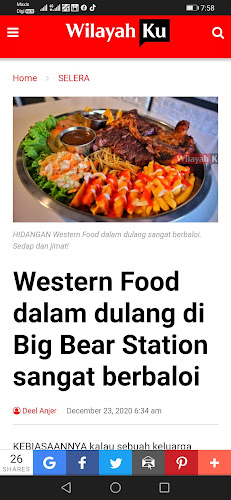 Opinii despre BIG BEAR STATION în Kajang - Gastronomi dan perhotelan