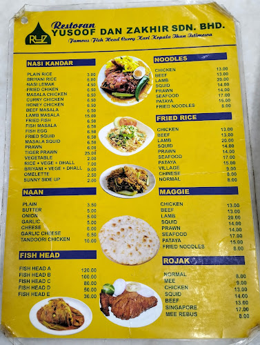 Restoran Yusoof Dan Zakhir - Gastronomi dan perhotelan