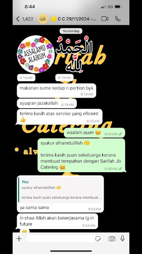 Sarifah JB Catering - Gastronomi dan perhotelan