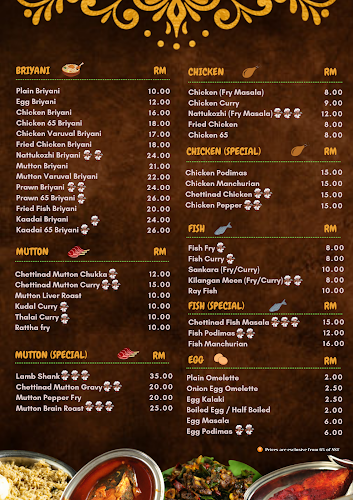 Restoran Karaikudi Chettinadu Masjid India