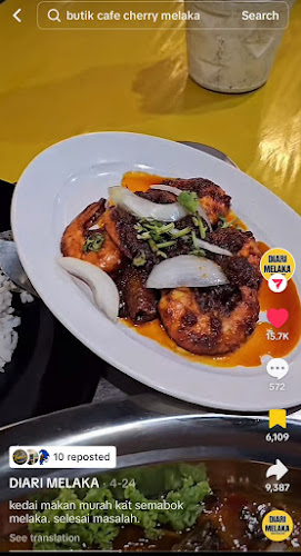 Opinii despre Butik & Kafe Cherry (TOM YAM BANGKOK NO 1 MELAKA) în Melaka - Gastronomi dan perhotelan
