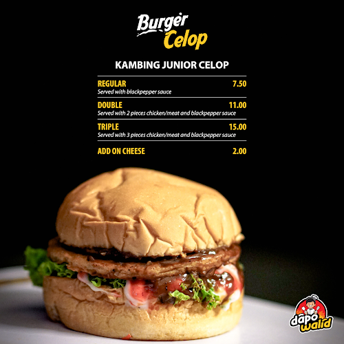 Burger Celop Dapowalid - Gastronomi dan perhotelan