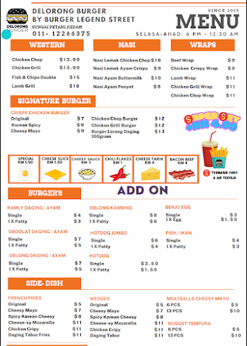 Opinii despre Burger Legend Street x Delorong Burger în Sungai Petani - Gastronomi dan perhotelan