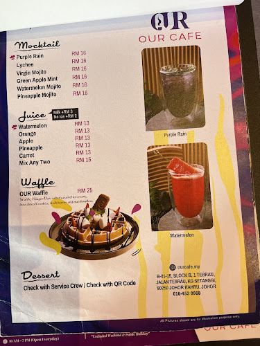 Opinii despre OUR Cafe în Johor Bahru - Gastronomi dan perhotelan