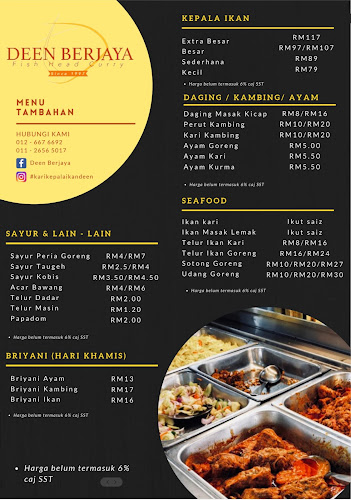 Restoran Deen Berjaya (Kari Kepala Ikan) Port Dickson