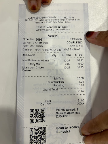 ZUS Coffee - Taman Bukit Perdana 2, Batu Pahat