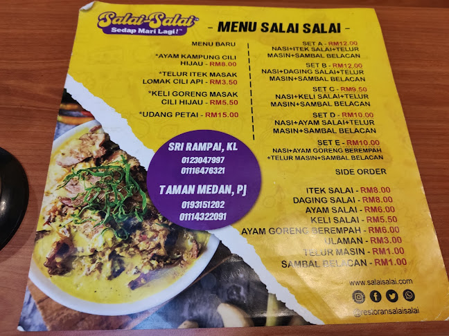 Restoran Salai-Salai | Sri Rampai - Gastronomi dan perhotelan
