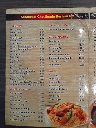 Restoran Karaikudi Chettinadu Masjid India - Gastronomi dan perhotelan
