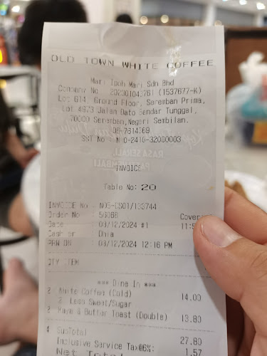 OLDTOWN White Coffee @ Seremban Prima
