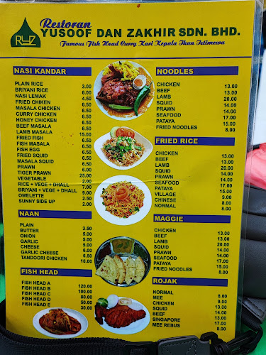 Restoran Yusoof Dan Zakhir - Gastronomi dan perhotelan